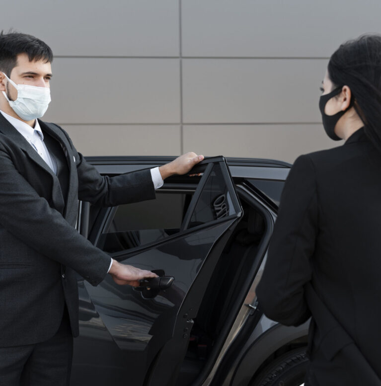 young-male-being-uber-driver-female-client